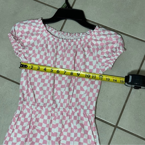 Girl's Old Navy Kids Pink/white Checkered Romper size M (8) - Picture 6 of 7